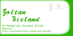 zoltan wieland business card